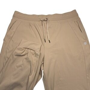 G Gradual Womens Jogger Pants Tan Tapered Drawstring Waist  XXLarge Lounge‎